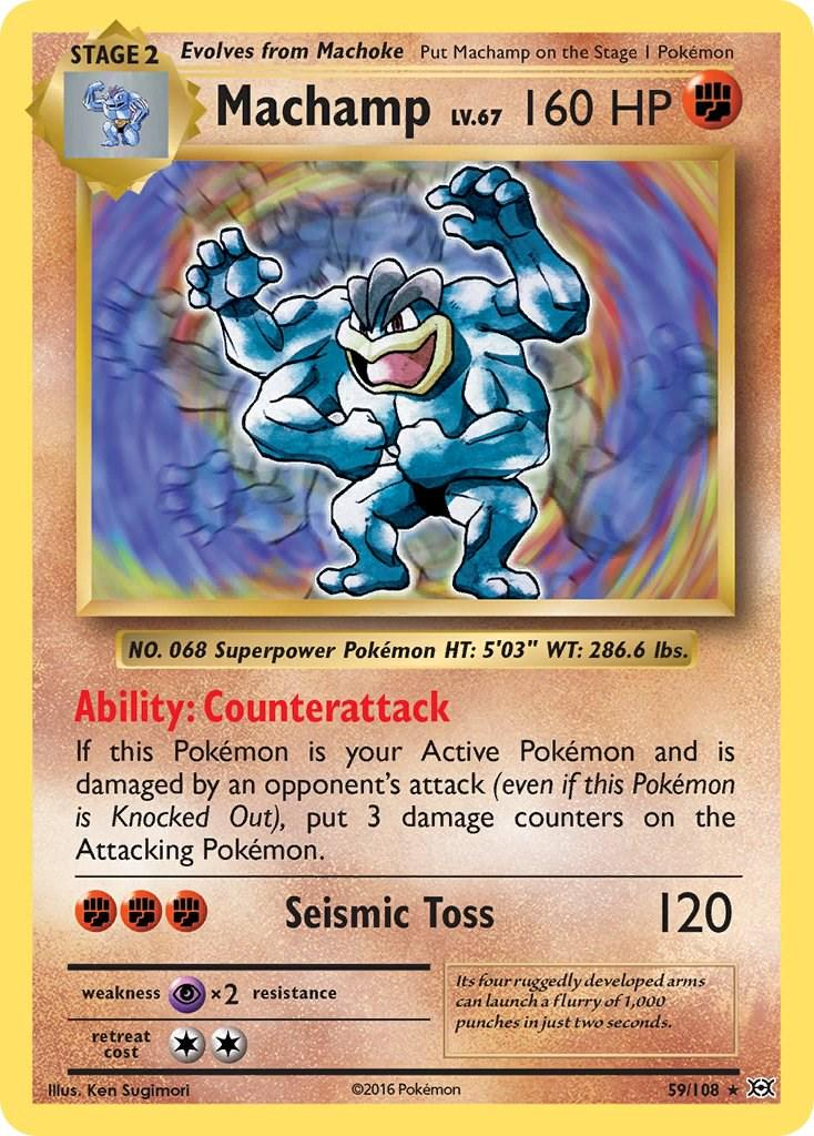 Machamp Lv.67 Holo Rare - XY Evolutions 59/108